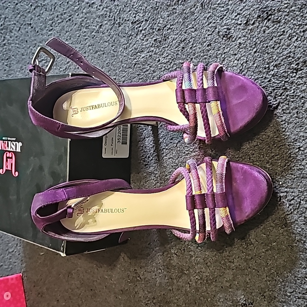 Purple sandals